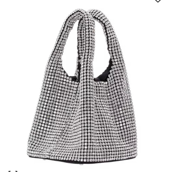 Nina ASTAIRE CLEAR/BLACK-CRYSTALS Bag - Picture 1 of 11
